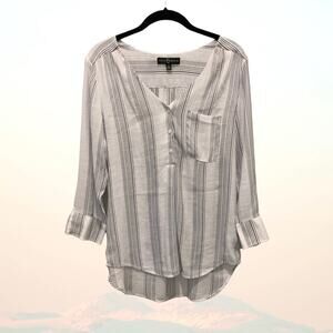 FRED David black and whit shirt. Size Medium